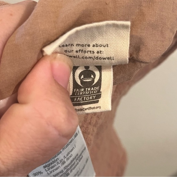 Madewell Cotton-Linen Relaxed Larsen Blazer tan two buttons lined size xsmall - Picture 11 of 12